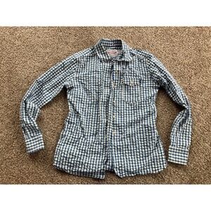 Canoe shirting women's seersucker button up shirt